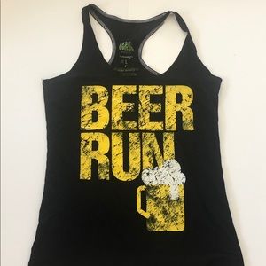Raw Threads Beer Run Razor Back Racer Tank Top